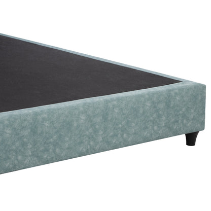 Hm648.27 Bed, Light Green Nubuck-type Fabric, 120x200