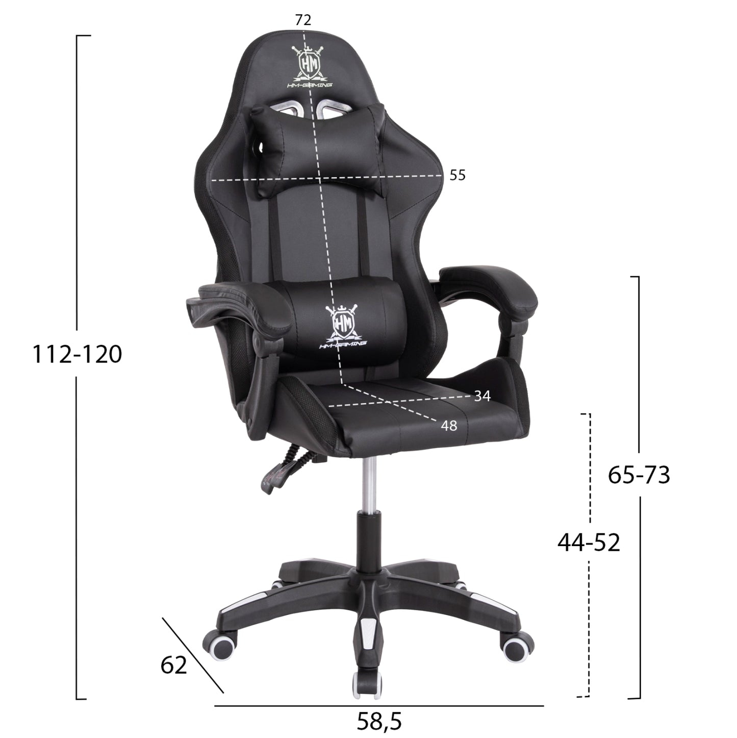 Student Set 3pcs Hm11204.03 Desk-bookcase-office Chair