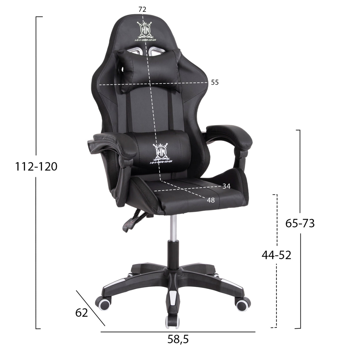 Student Set 3pcs Hm11204.03 Desk-bookcase-office Chair