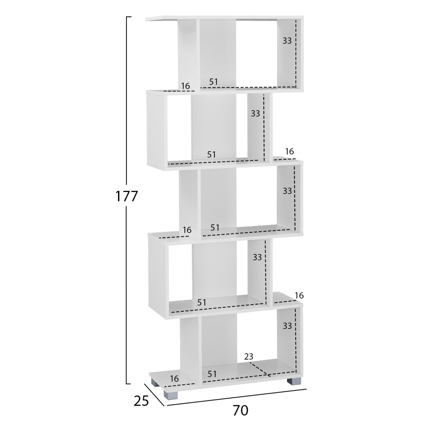 Student Set 3pcs Hm11206 Study Desk-bookcase-office Chair---white