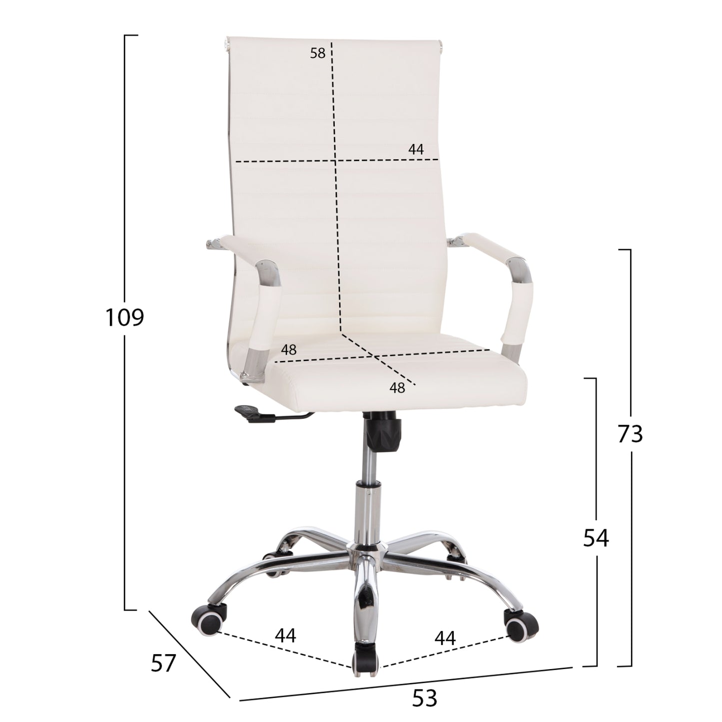 Student Set 3pcs Hm11206 Study Desk-bookcase-office Chair---white