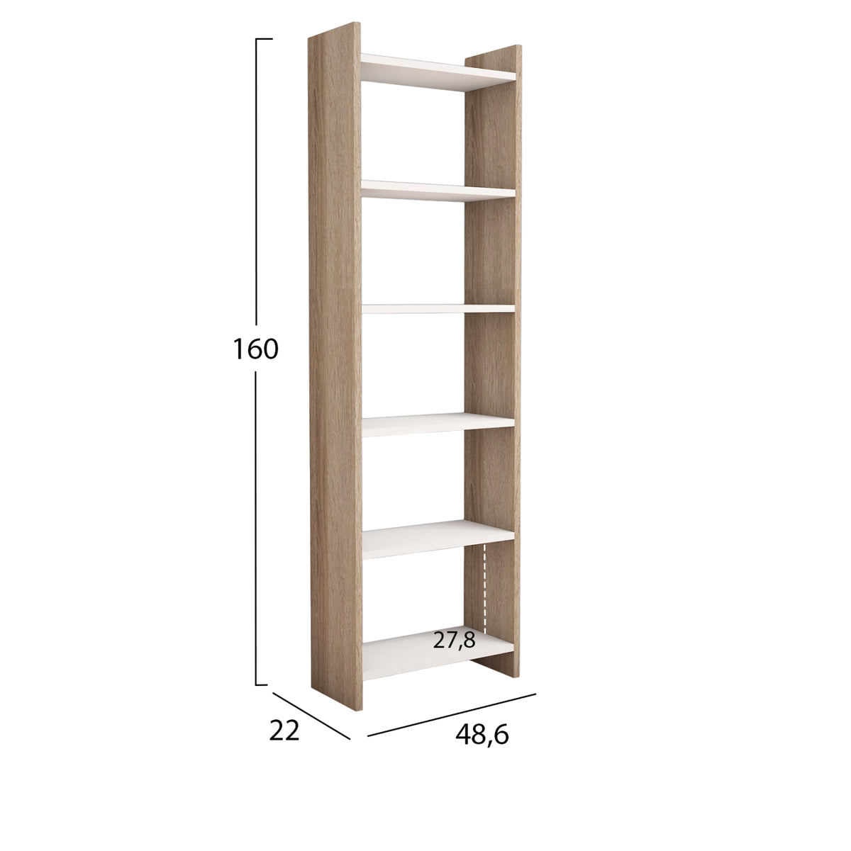 Student Set 3pcs Hm11209 Study Desk-bookcase-office Chair---sonama/beige