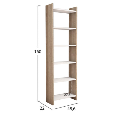 Student Set 3pcs Hm11209 Study Desk-bookcase-office Chair---sonama/beige