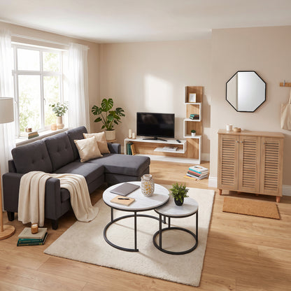 Student Pack Living Room 5pcs Hm21295 Sonama/grey/white