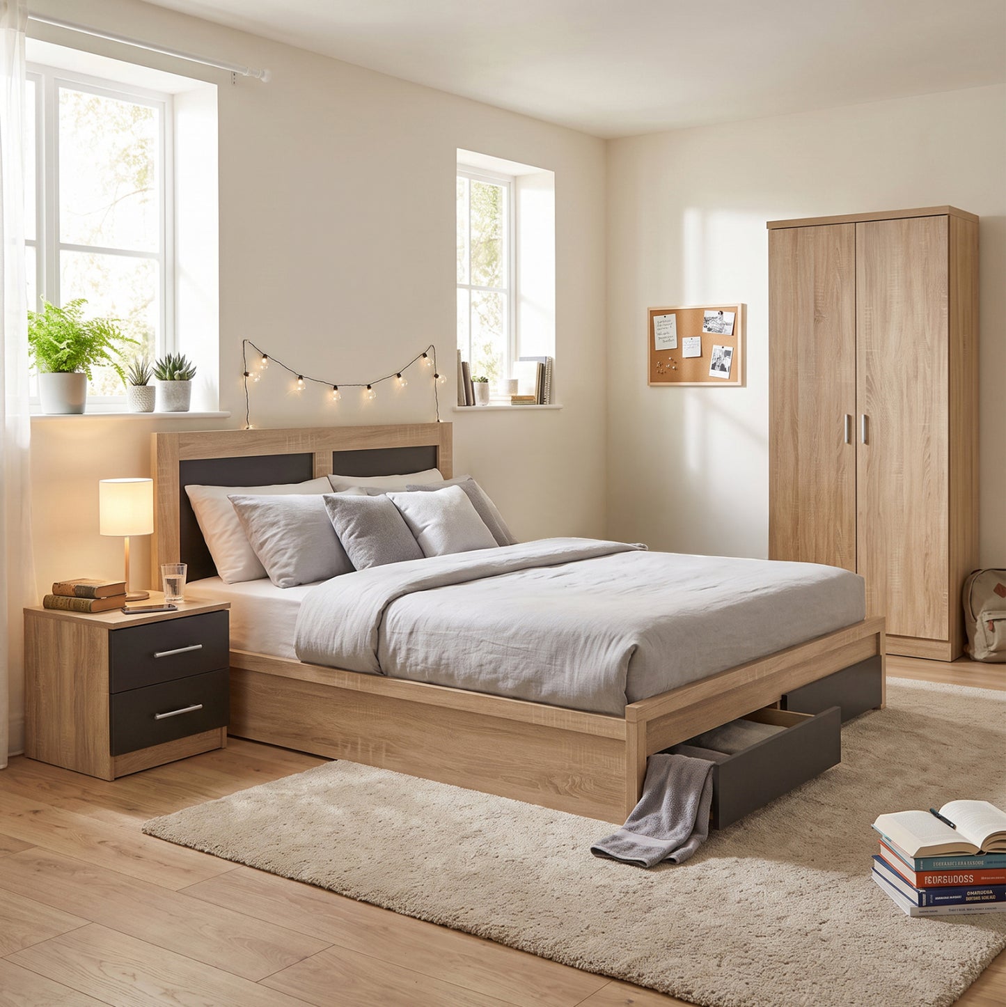Student Set Bedroom 4 Pieces Hm11319