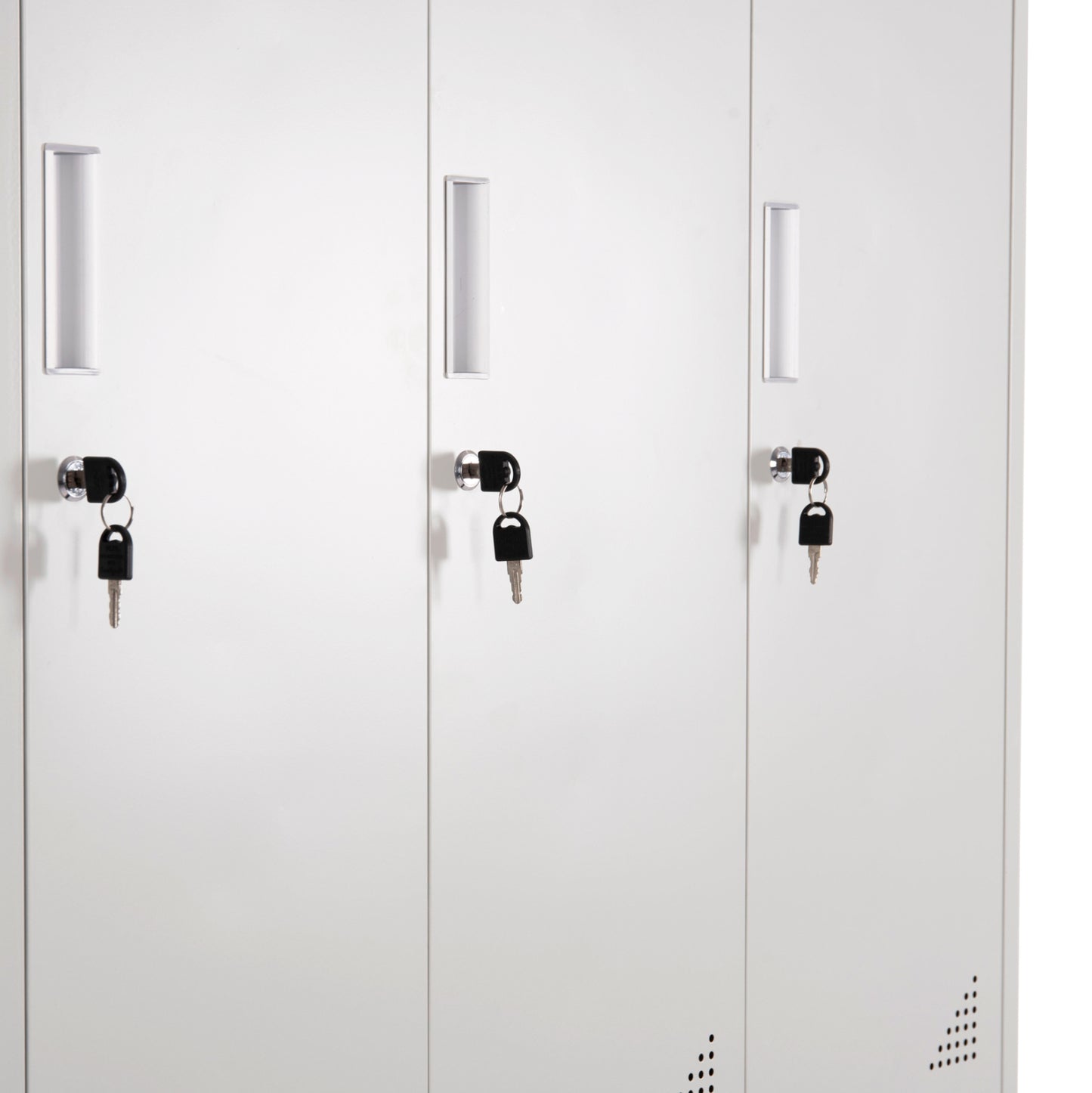 Locker Metallic Braila Hm5546.11 6 Cabinets With Key Locks In Light Grey 90x45x185hcm.