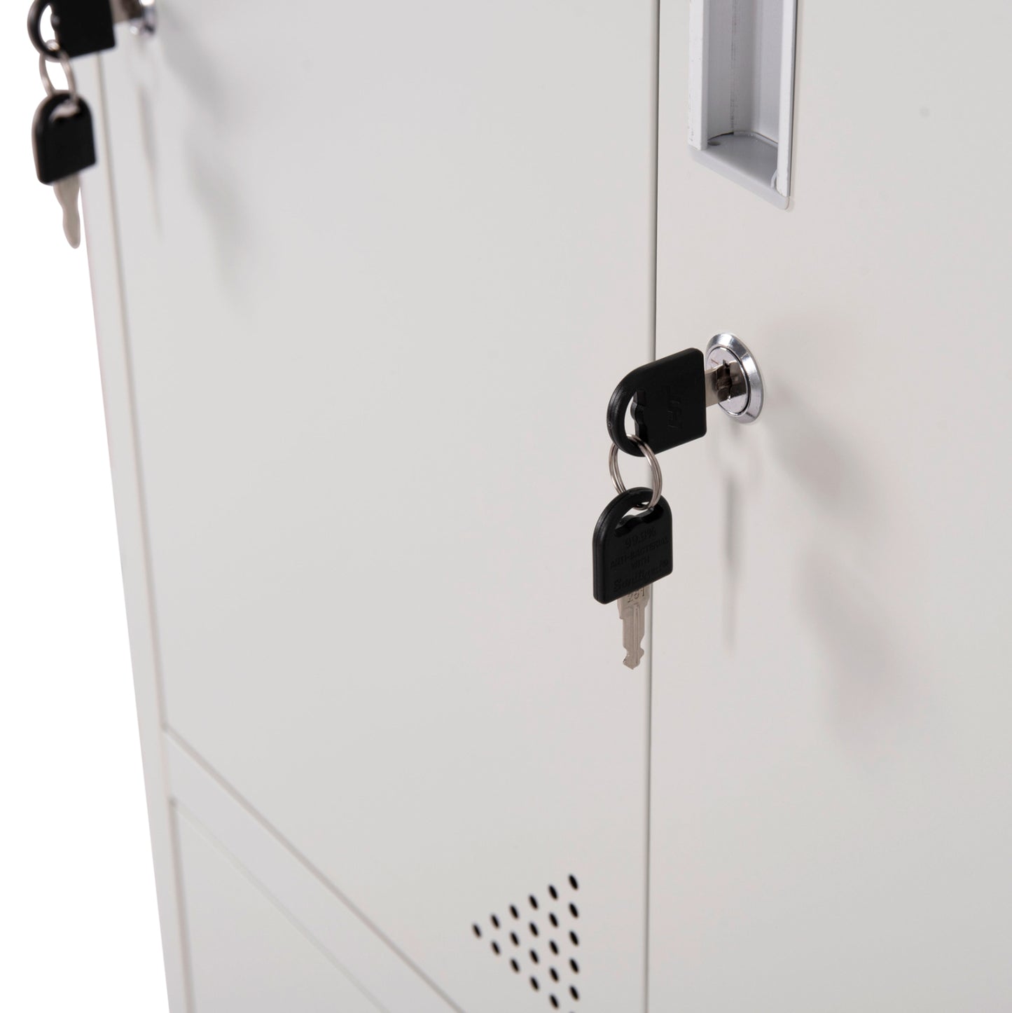 Locker Metallic Malmoe Hm5636.11 9 Cabinets With Key Locks In Light Grey 90x45x185hcm.