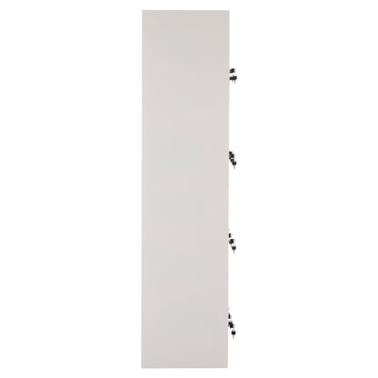 Locker Metallic With 12 Cabinets With Key Locks Bexley Hm5637.11 Light Grey 90x45x185hcm.