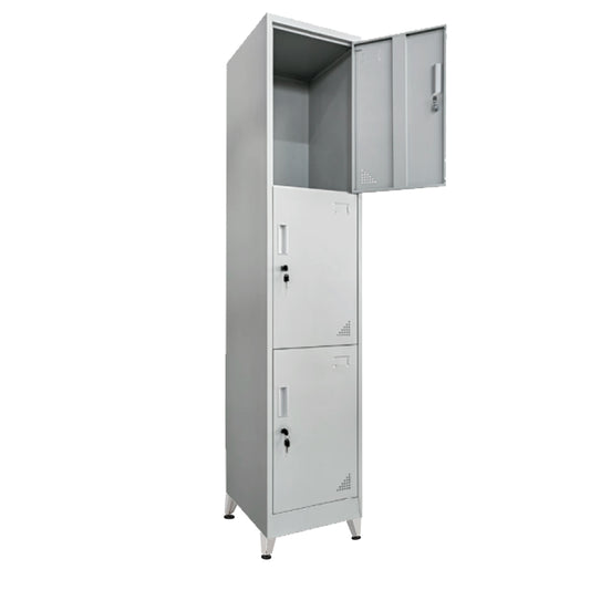 Locker Metallic 1-leaf Vertical Cabinets With Legs Belfast Hm21102.01 Grey 38.5x45x195hcm.