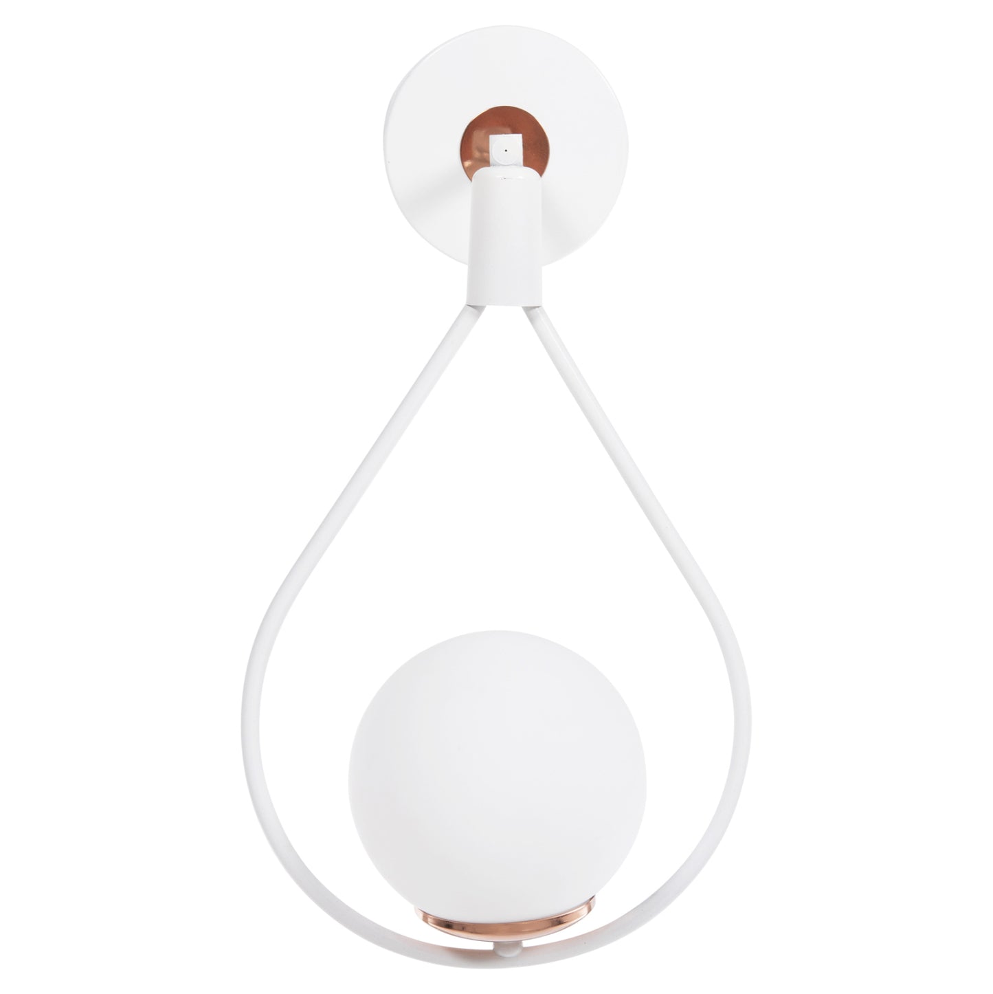 Wall Sconce Hanging Drop White With White Globe 22x20x43hcm.hm7640.03