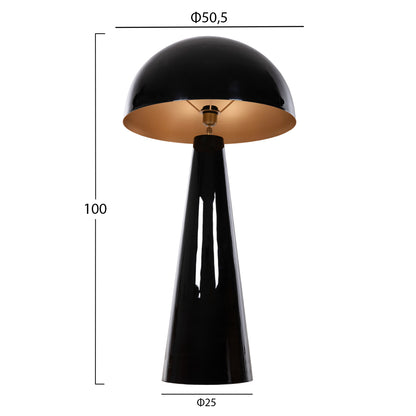 Floor Lamp Smush Hm4256.04 Metal In Black-rotating Cap Φ50x100hcm.