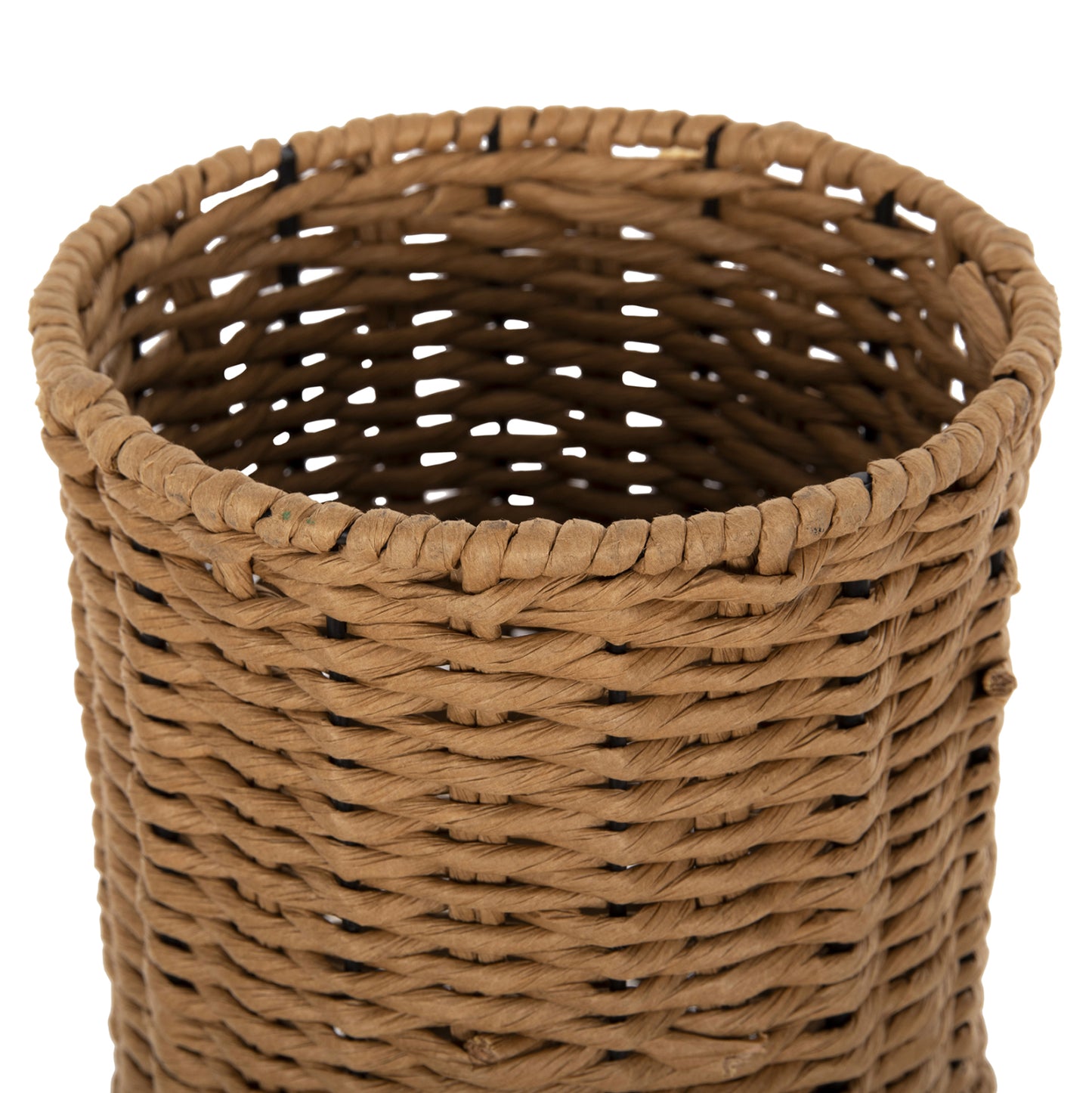 Floor Standing Lamp Hm4342 Metal-paper Rope In Sand Beige-black Φ20Χ120hcm.