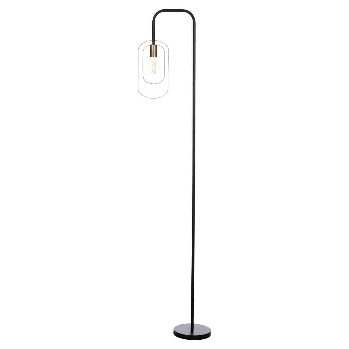 Floor Standing Lamp Biut Hm7434.11 Metal In Black 29x169hcm.