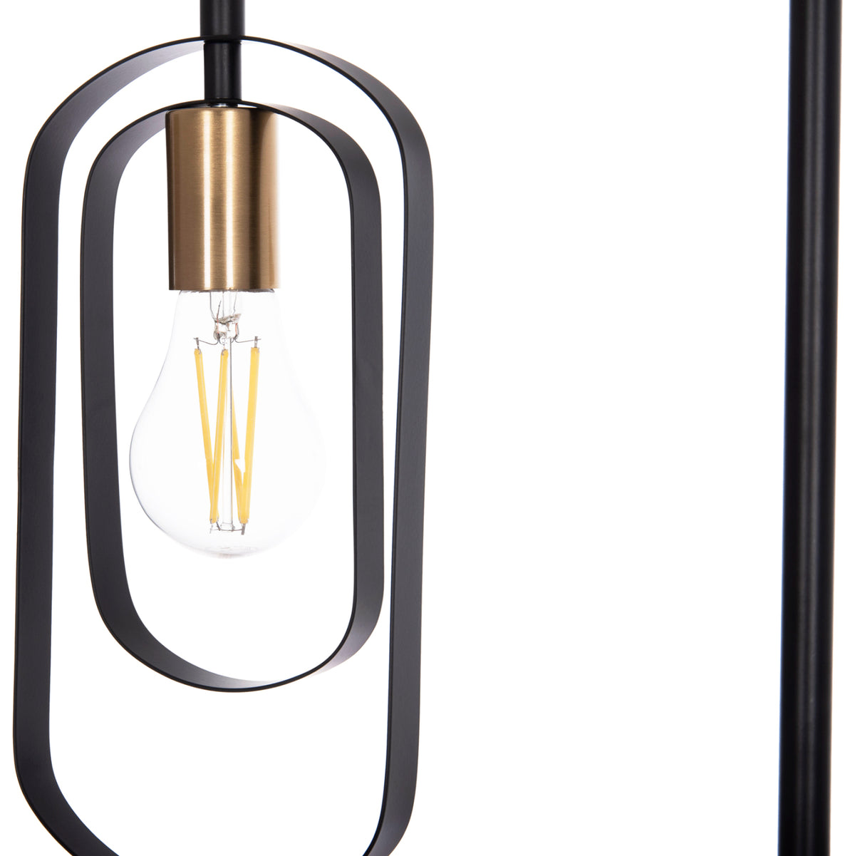 Floor Standing Lamp Biut Hm7434.11 Metal In Black 29x169hcm.