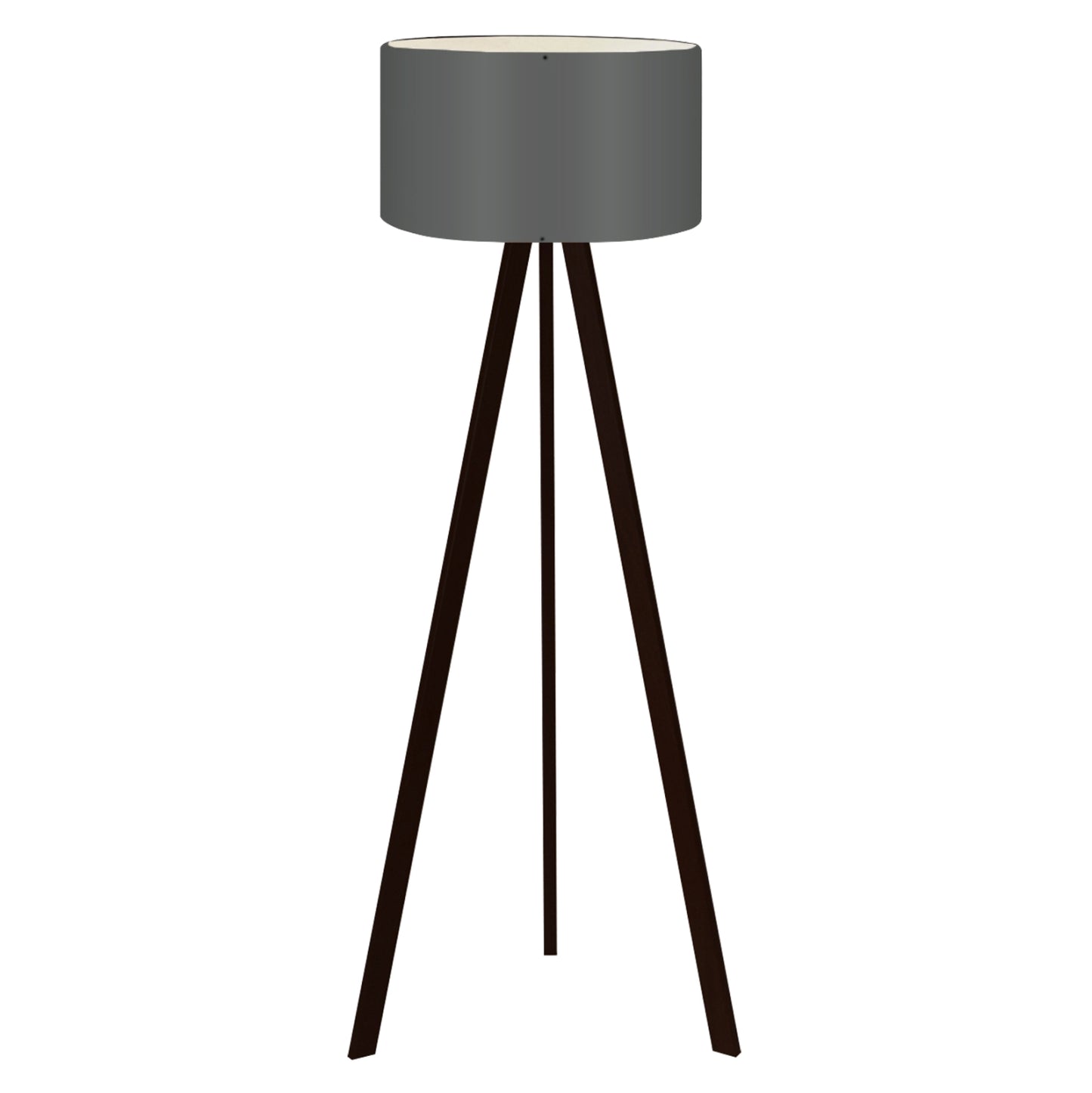 Floor Standing Lamp Hm7578.04 Black Color Tripod, Dark-grey Cap