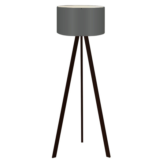 Floor Standing Lamp Hm7578.04 Black Color Tripod, Dark-grey Cap