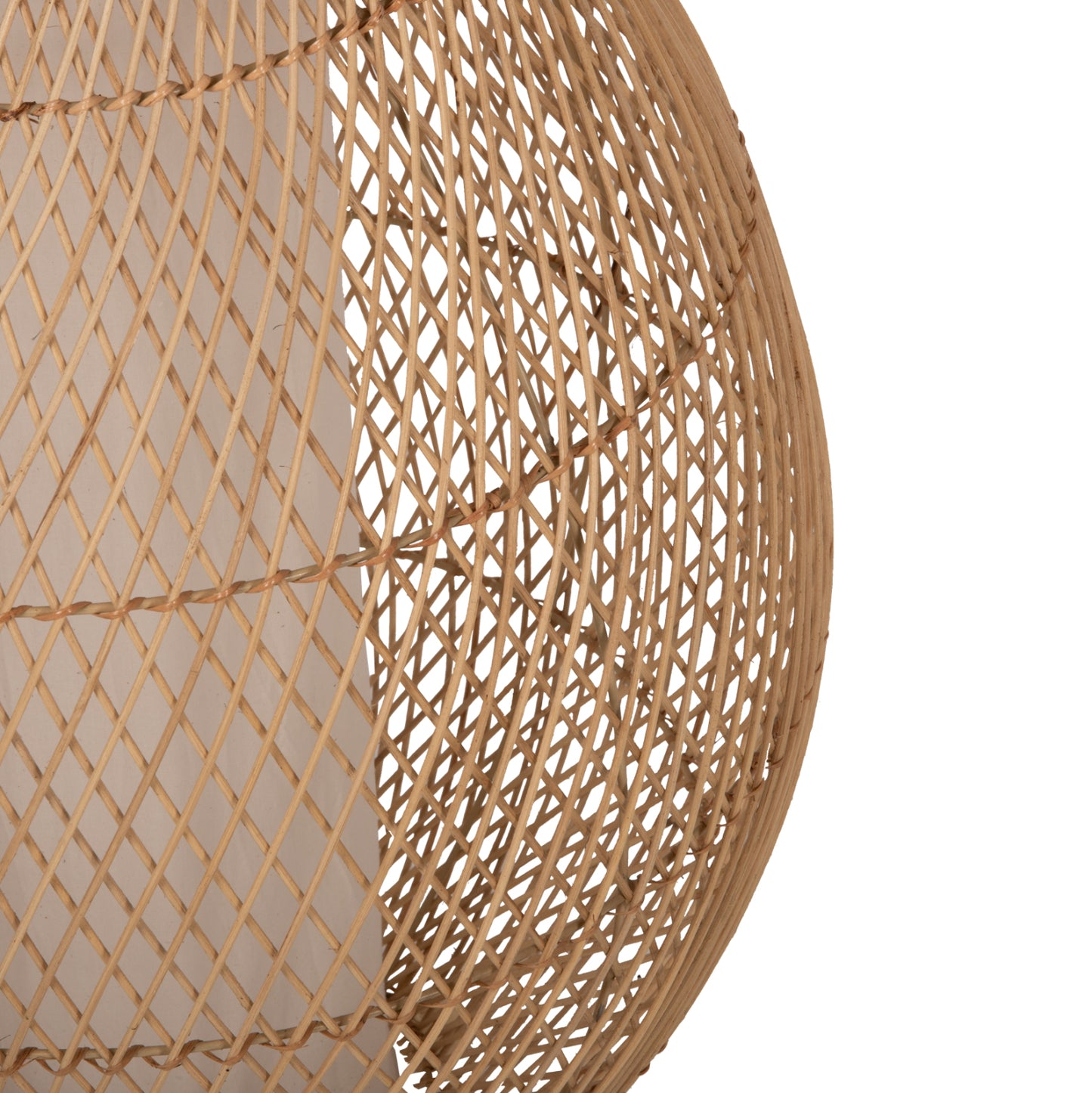 Floor Standing Lamp Hm7835 Rattan In Natural Color Φ55x101hcm.