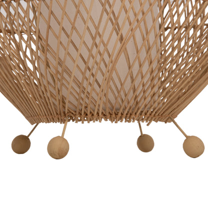 Floor Standing Lamp Hm7835 Rattan In Natural Color Φ55x101hcm.