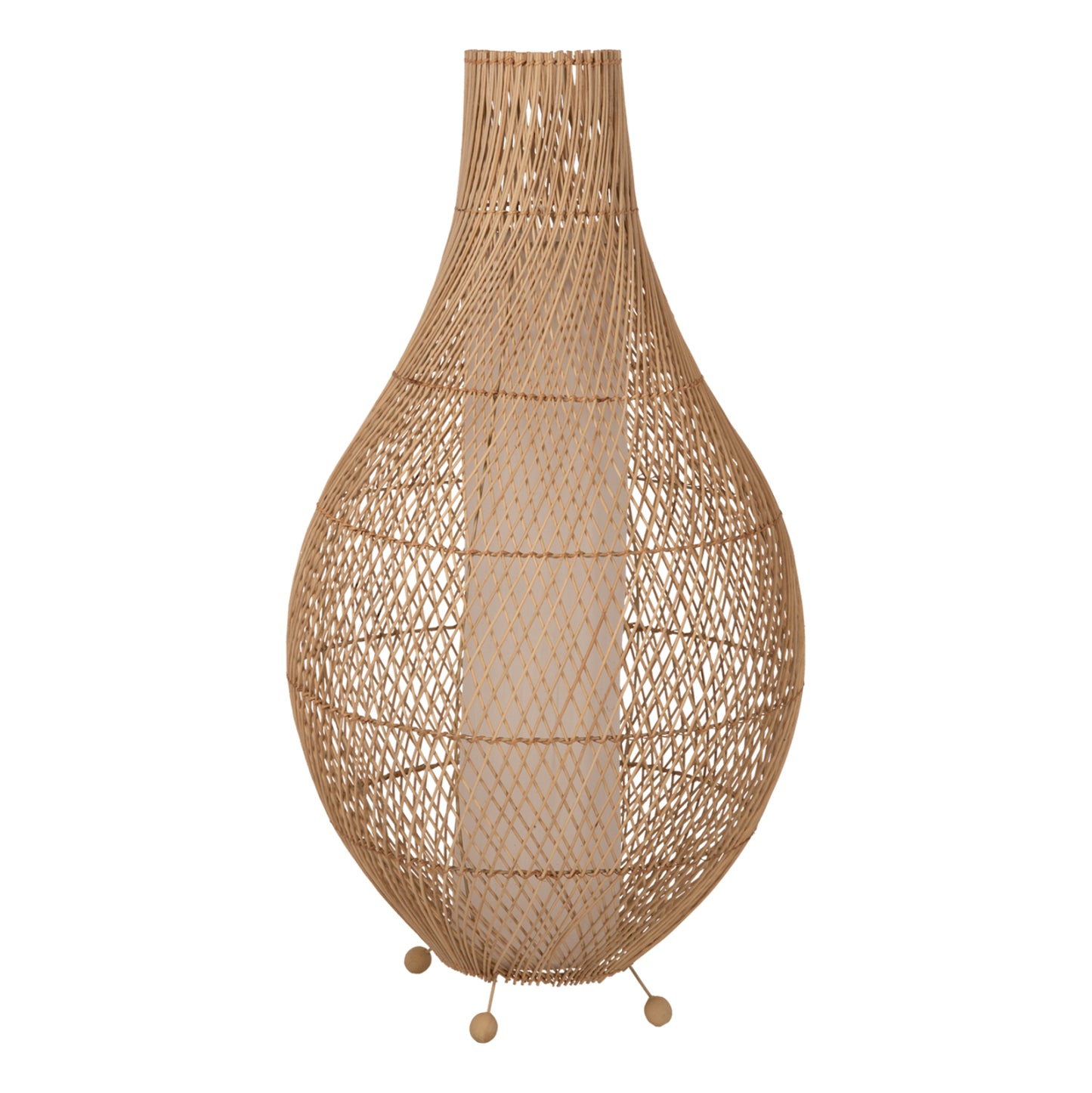 Floor Standing Lamp Hm7835 Rattan In Natural Color Φ55x101hcm.