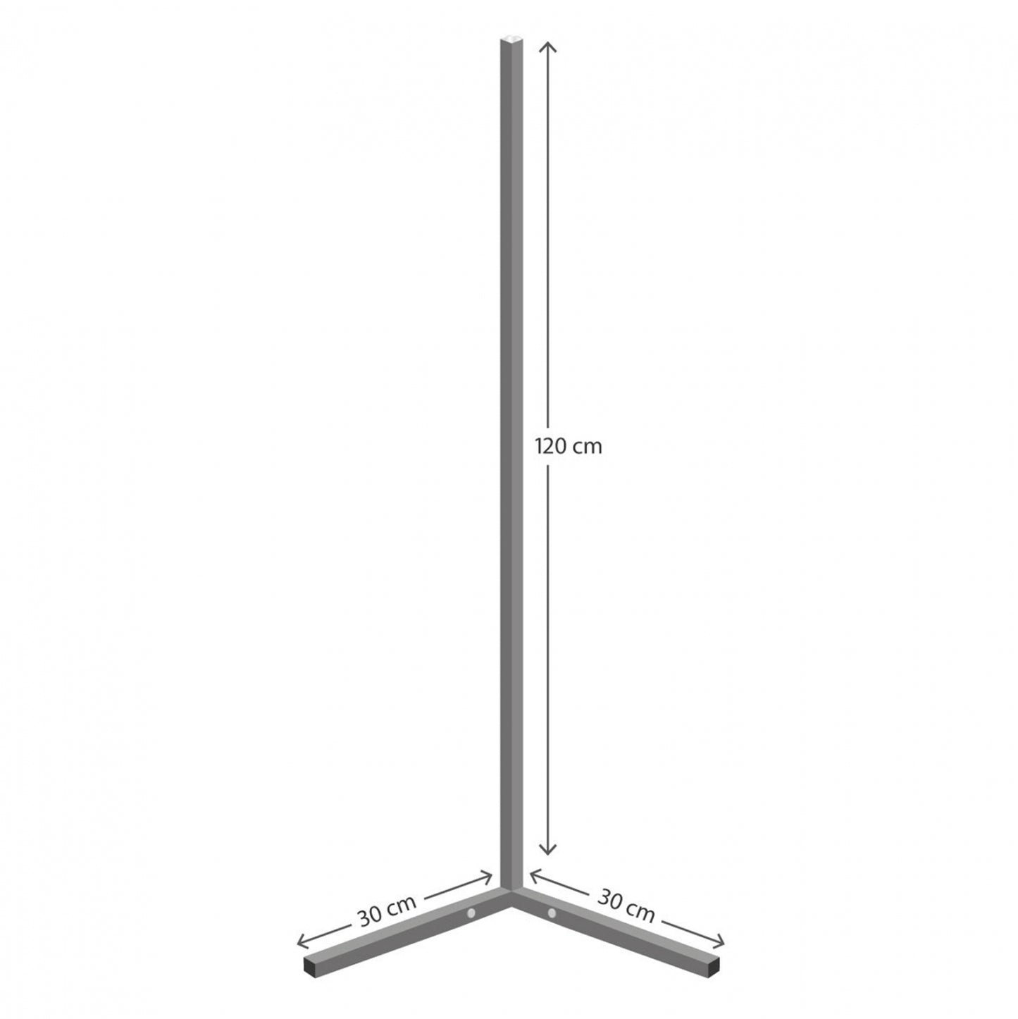 Floor Lamp Black With Rgb Led & Wireless Control Hm7309 30x30x120 Cm.