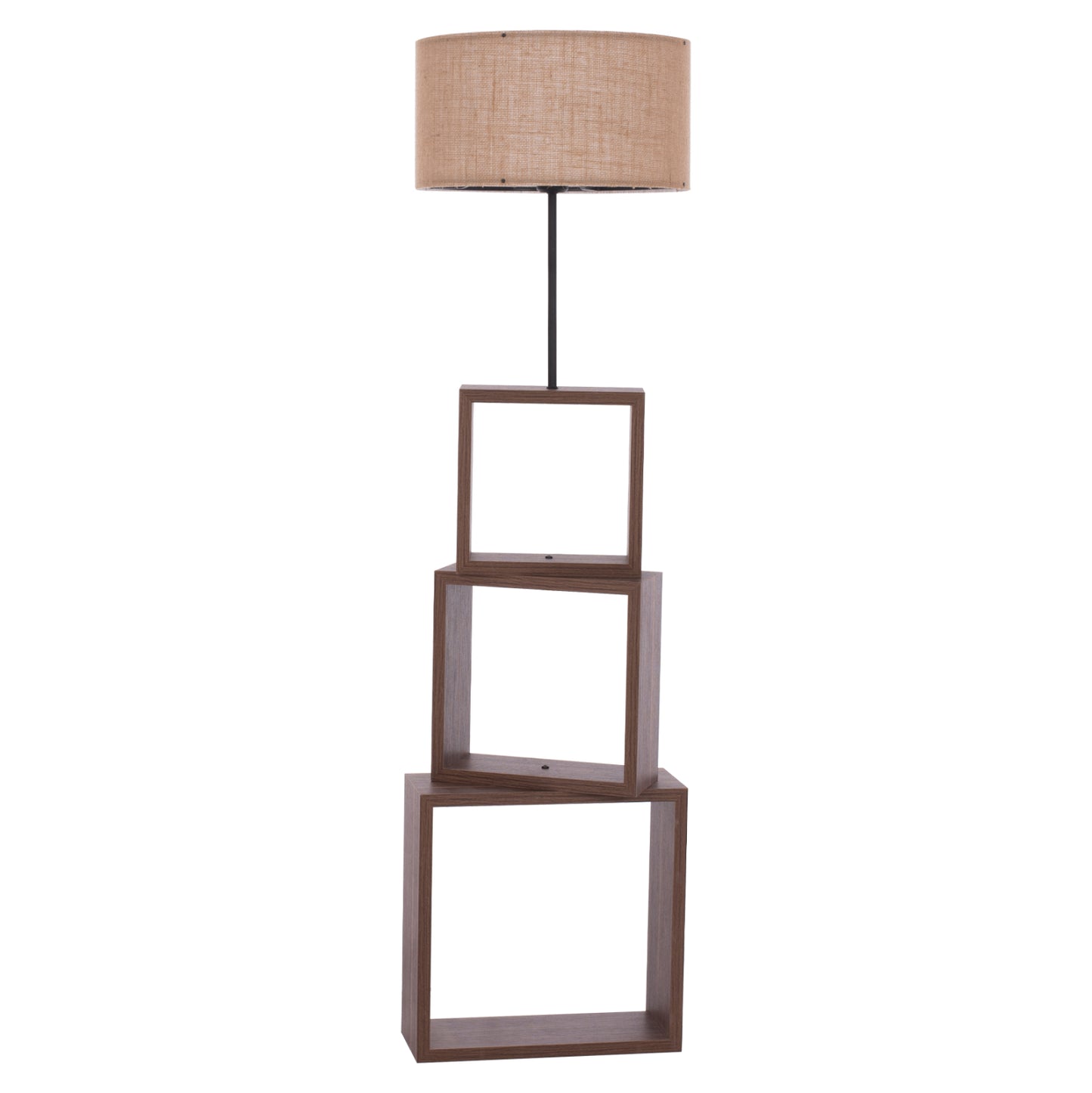 Floot Lamp Mdf Walnut Brown Hm7608.01 D38x140 Cm.