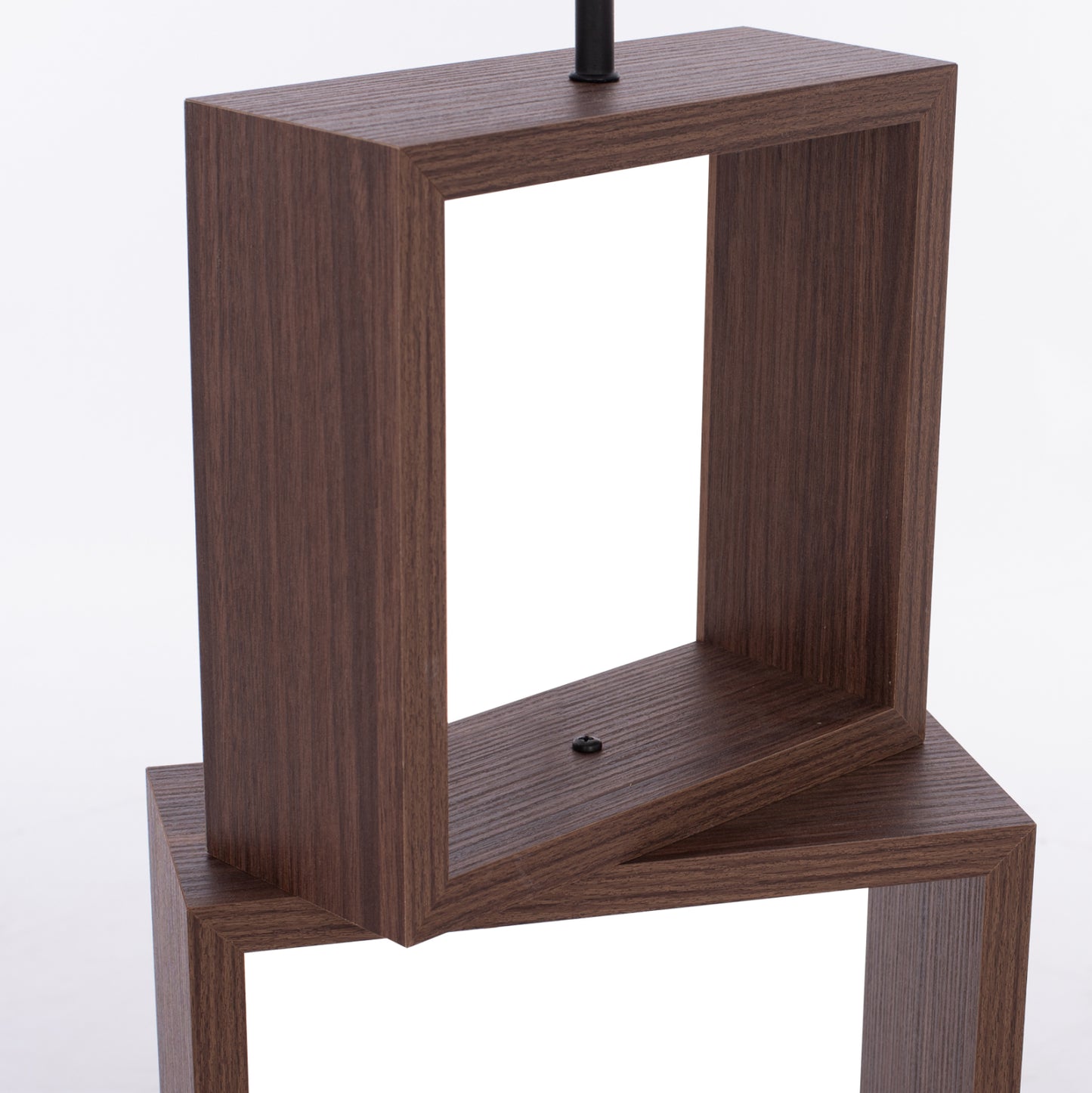 Floot Lamp Mdf Walnut Brown Hm7608.01 D38x140 Cm.