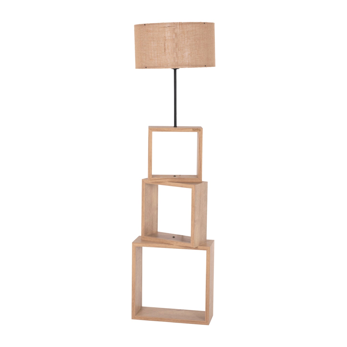 Floor Standing Lamp Hm7608.03 Mdf In Sonoma-beige Cap Φ38x140hcm.