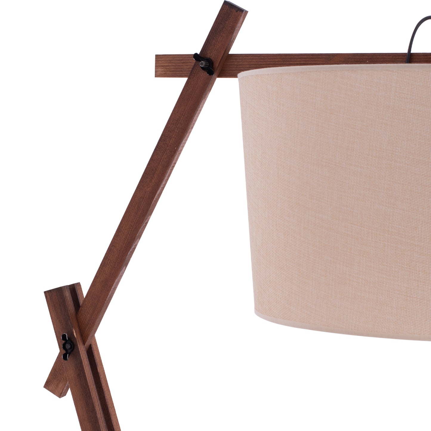 Floor Standing Lamp Crane With Tripod And Arm Beige Cap 54x54x170hcm.hm7694.01
