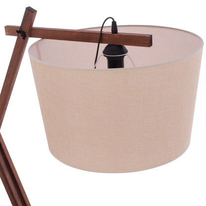 Floor Standing Lamp Crane With Tripod And Arm Beige Cap 54x54x170hcm.hm7694.01