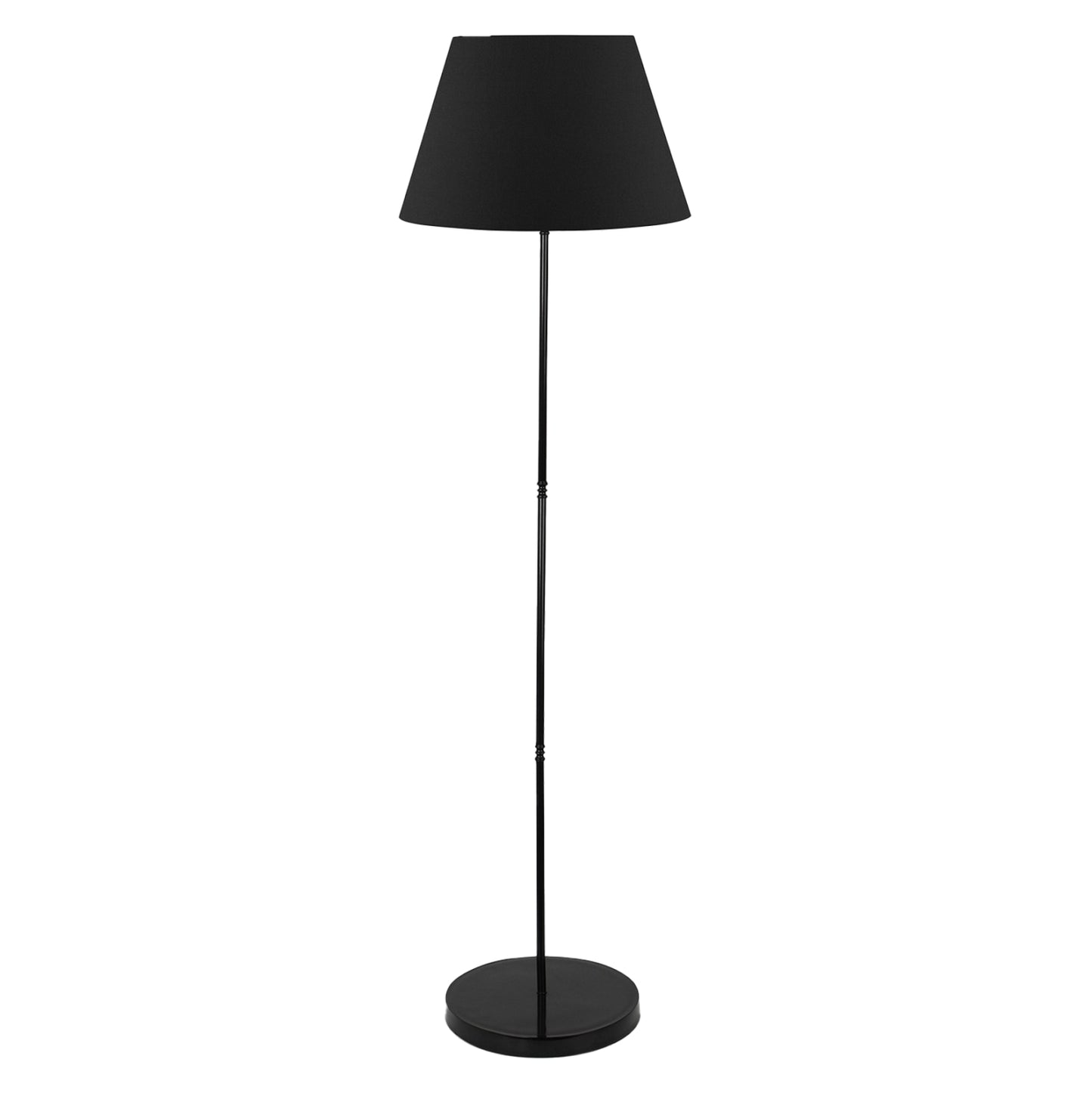 Floor Standing Lamp Hm7610.02 Black Pillar, Black Cap