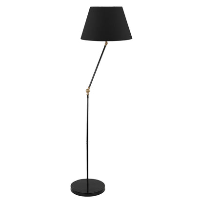 Floor Standing Lamp Hm7611.01 Black Pillar, Black Cap