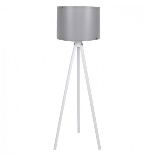Floor Lamp In White And Grey Hm7272.06 Φ38x145cm.