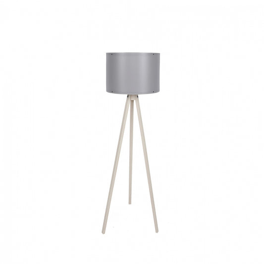 Floor Lamp In Ecru And Grey Hm7272.16 Φ38x145cm