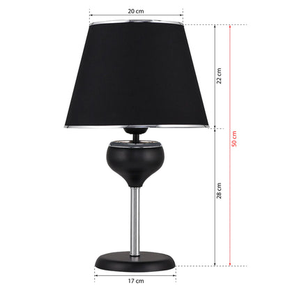 Table Lamp Fb97669.02, Black-chrome, Φ20x50