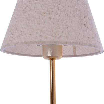 Table Lamp Hm7600.02 Gold Base And Column, Black Cap