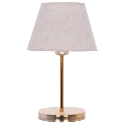 Table Lamp Hm7600.02 Gold Base And Column, Black Cap