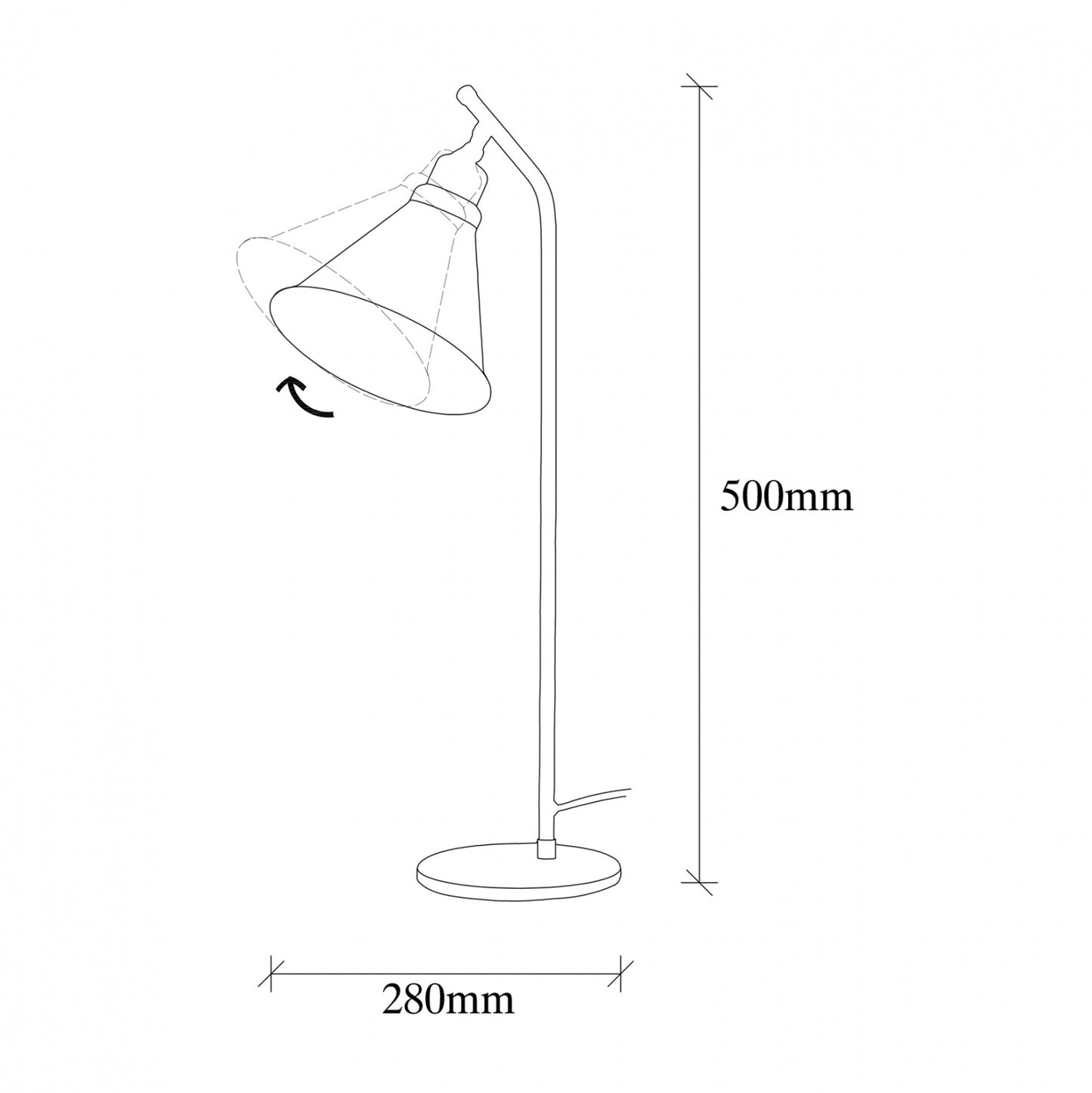 Table Lamp In Black And Gold Hm7290 Φ28x50cm