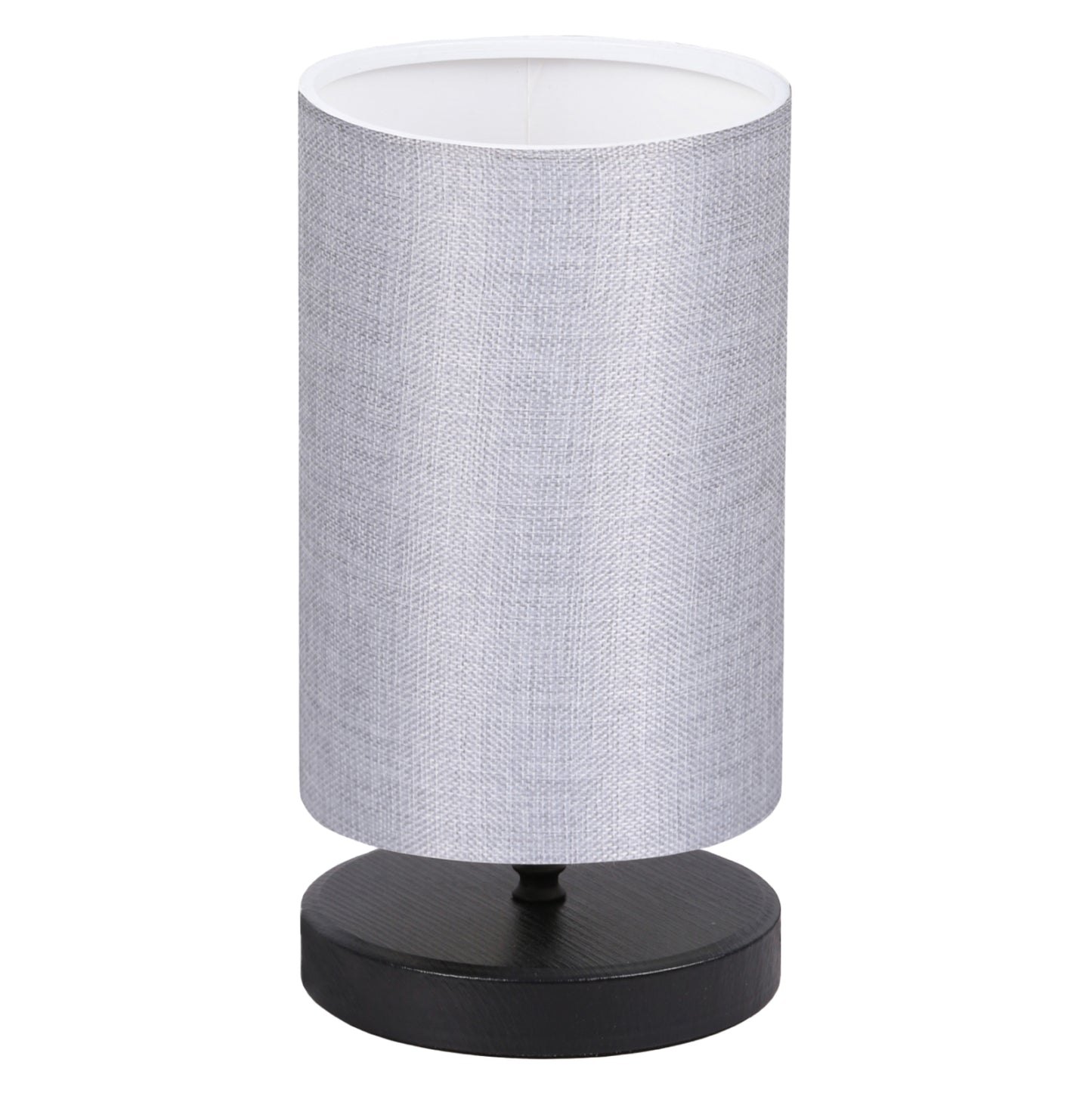 Table Lamp Hm7595.03 Black Base, Light Grey Cap