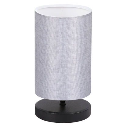 Table Lamp Hm7595.03 Black Base, Light Grey Cap