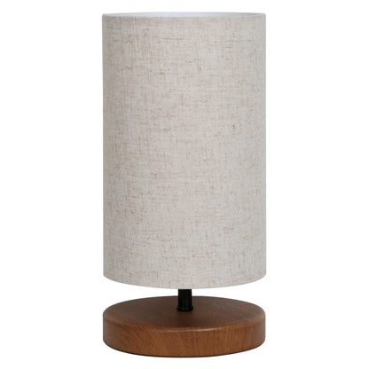 Table Lamp Hm7596.02 Brown Base, Ecru Wicker Cap
