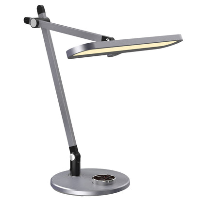 Desk Lamp Led Blain Pro Hm4446.07 Abs Base And Aluminum Arms In Grey 57,5x53hcm.