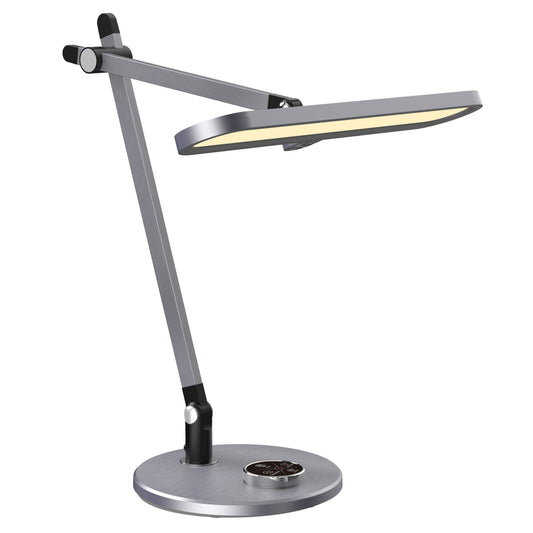 Desk Lamp Led Blain Pro Hm4446.07 Abs Base And Aluminum Arms In Grey 57,5x53hcm.