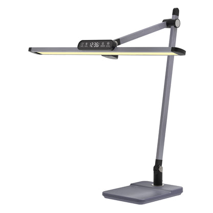 Desk Lamp Led Blain Pro Hm4447.07 Abs Base And Aluminum Arms In Grey 36,8x81hcm.