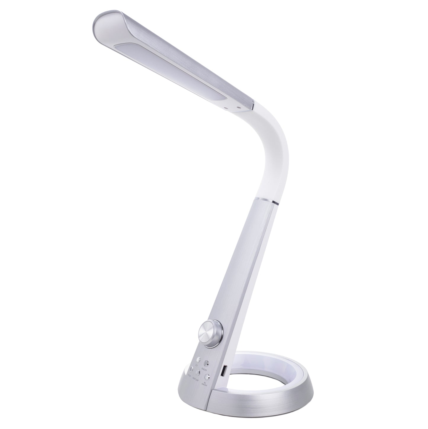 Desk Lamp Led Blain Pro Hm4451.08 Silver Color 34,3x18,3x42,5hcm.