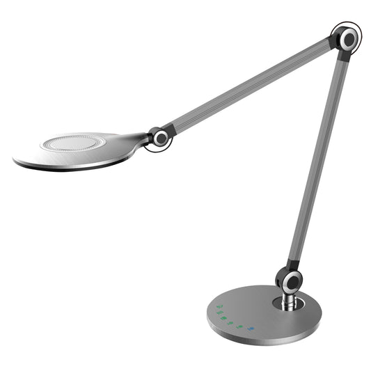 Desk Lamp Led Blain Pro Hm4452.08 Grey-silver Color Abs 55,7x49,7hcm.
