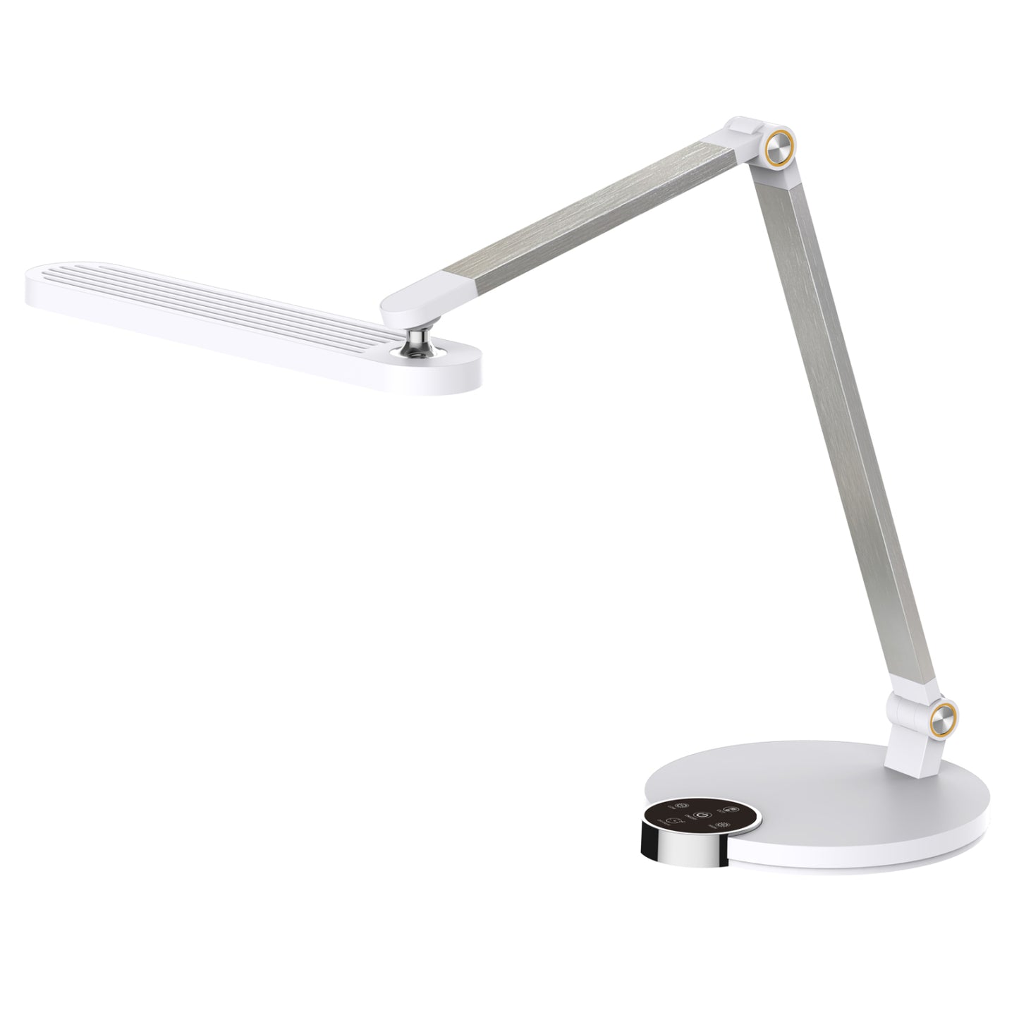 Desk Lamp Led Blain Pro Hm4454.01 Abs Base In White-grey Aluminum Arms 51,8x40hcm.