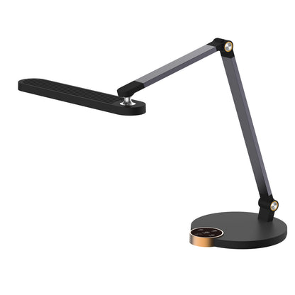 Desk Lamp Led Blain Pro Hm4454.02 Abs Base In Black-grey Aluminum Arms 51,8x40hcm.