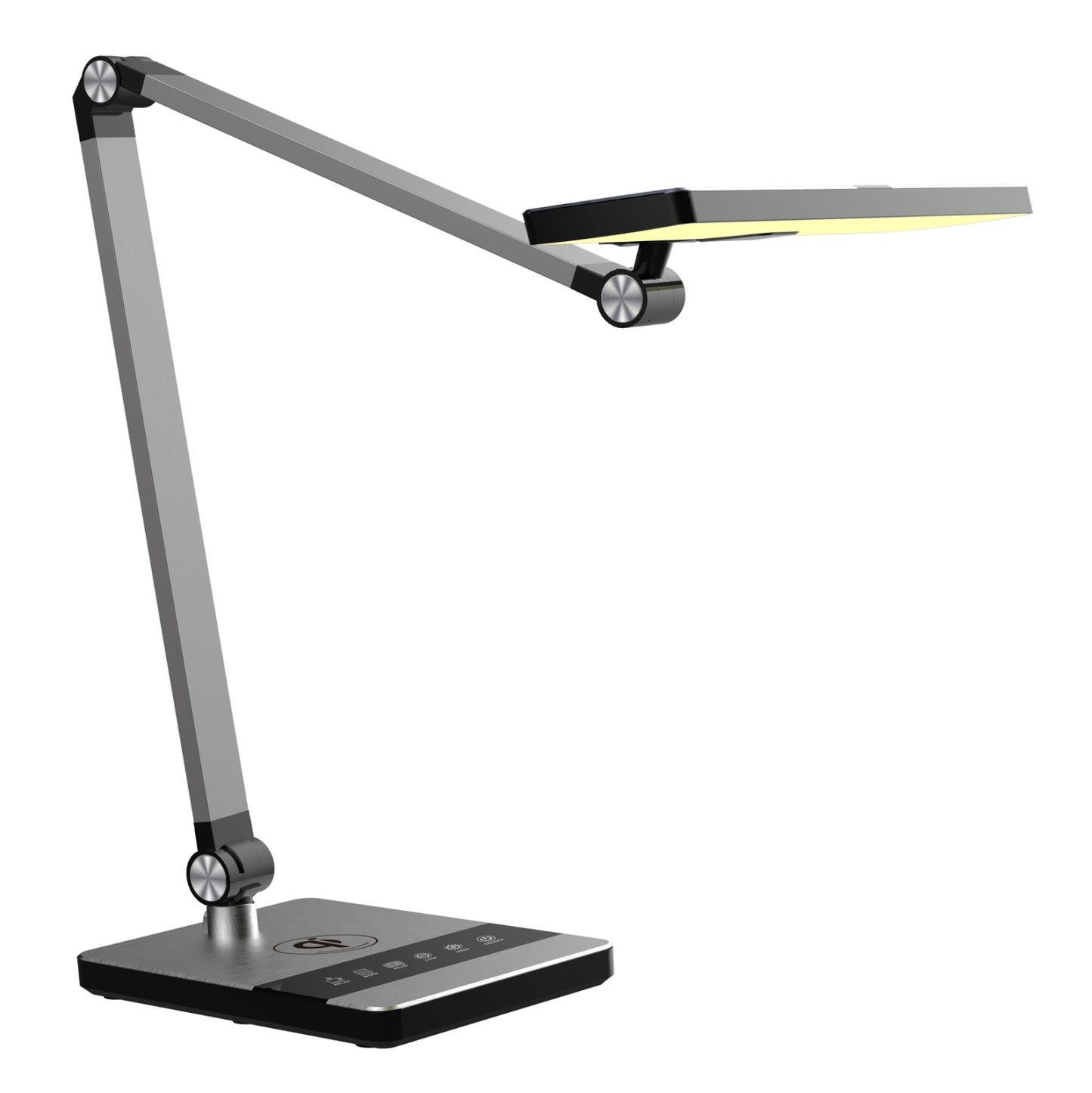 Desk Lamp Led Blain Pro Hm4461.08 Brushed Silver Abs 35x43,9hcm.