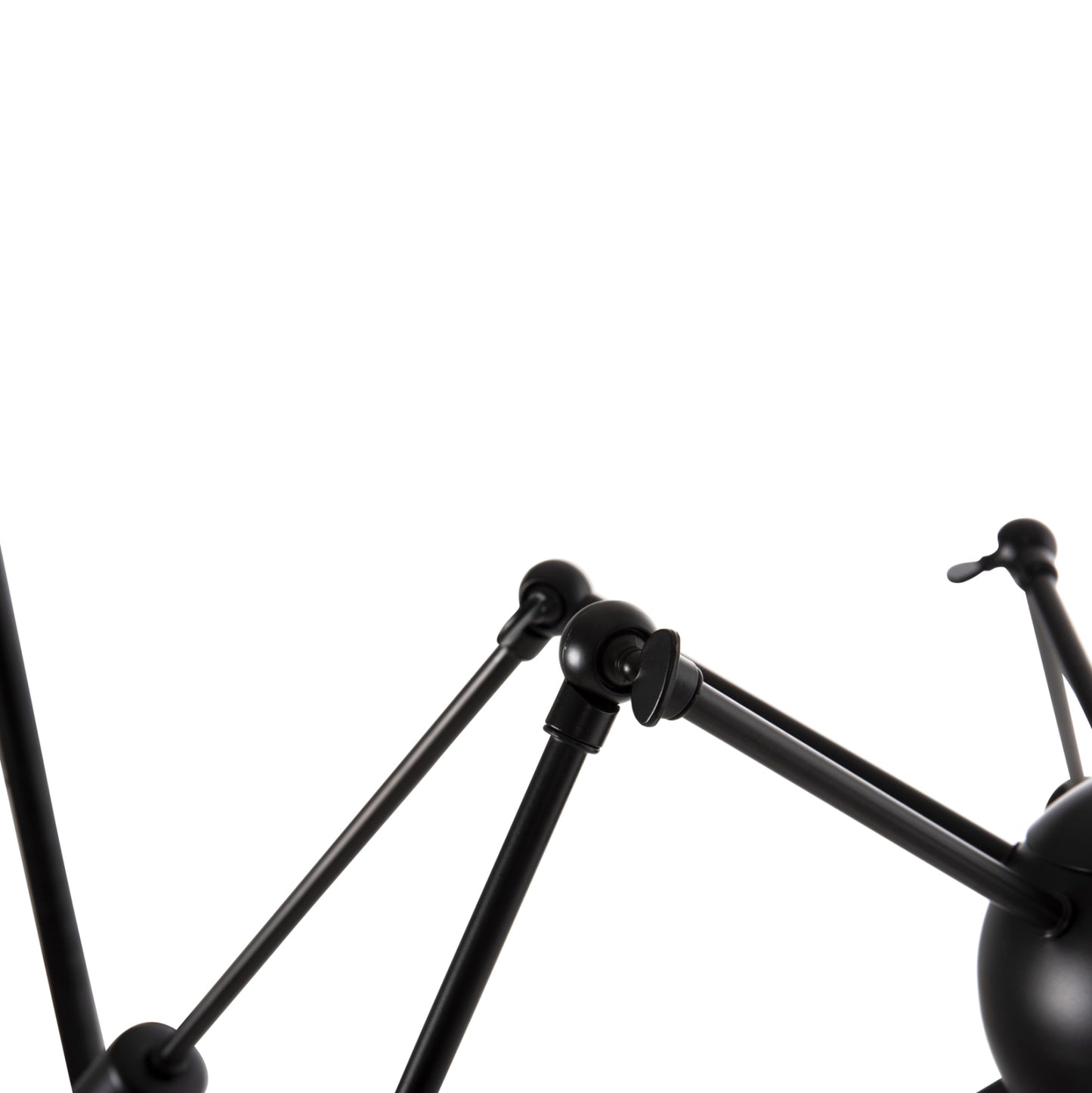 Ceiling Pendant 12-light Hm4167 Black Metal Articulated Arms Φ92x120hcm.