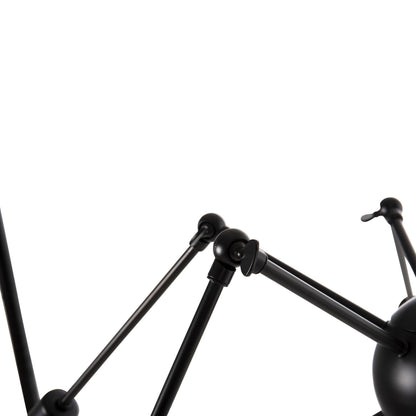 Ceiling Pendant 12-light Hm4167 Black Metal Articulated Arms Φ92x120hcm.